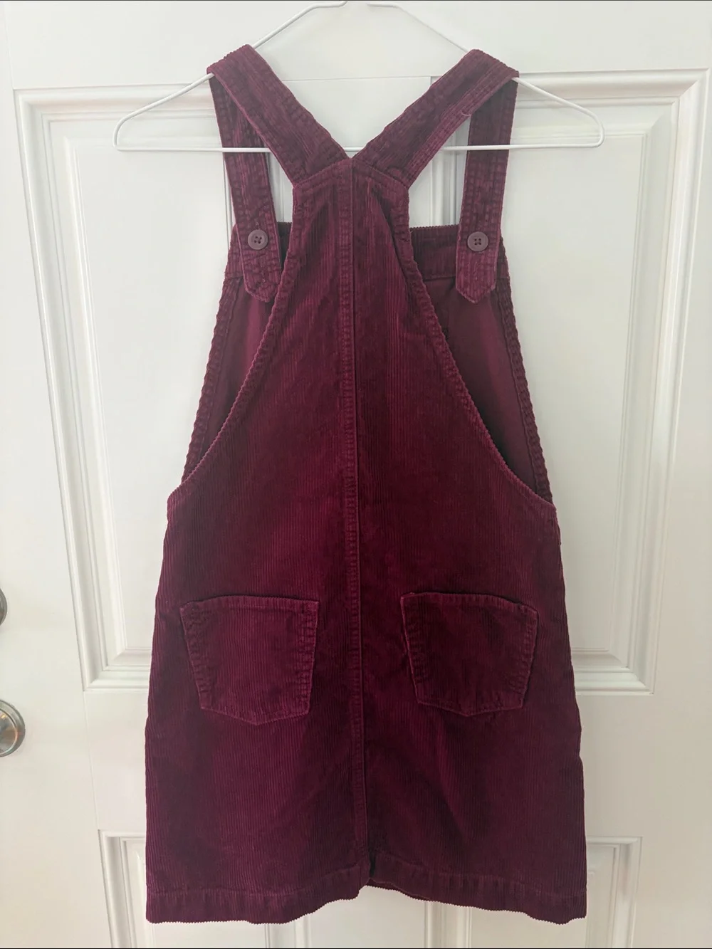 GAP Girls Burgundy Corduroy Pinafore Dress